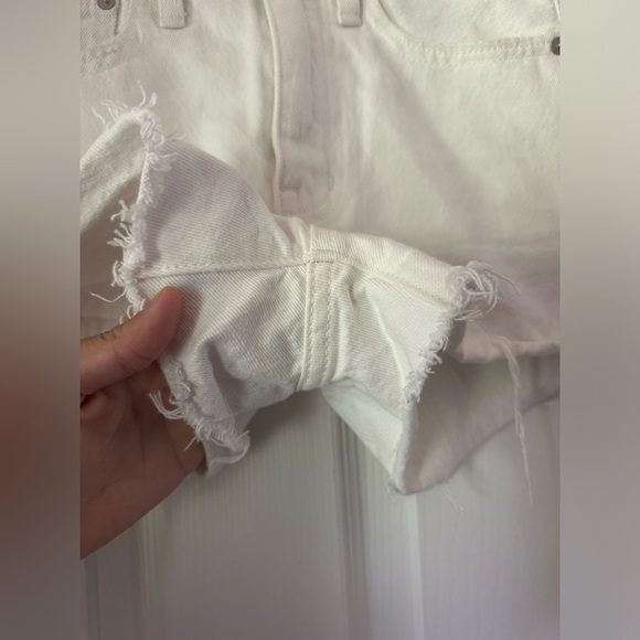 Madewell Relaxed Denim Shorts in Tile White Womens size 23 - Picture 7 of 11